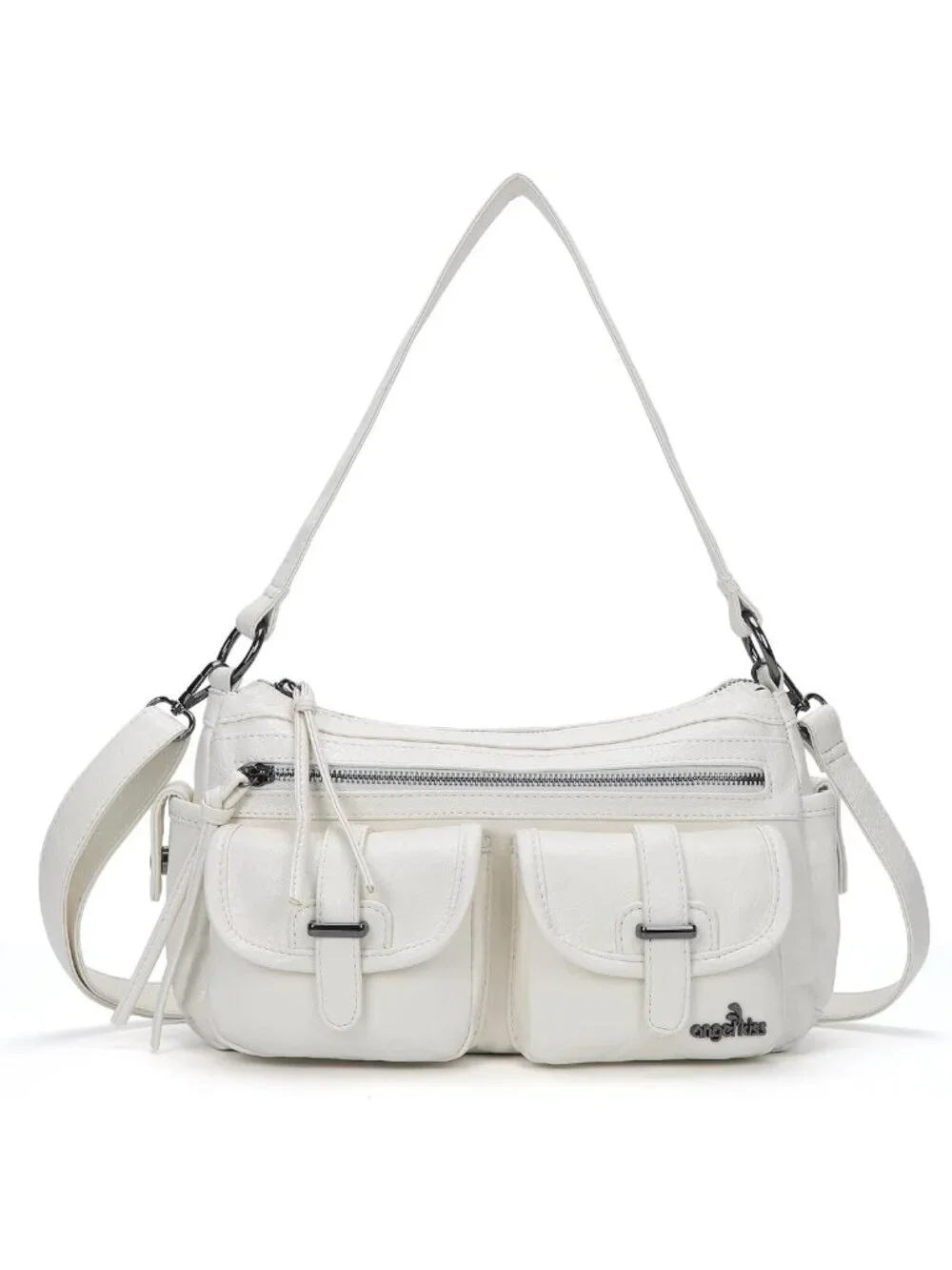 Stylish Multi-Pocket Hobo Crossbody Bag for Women with Adjustable Strap